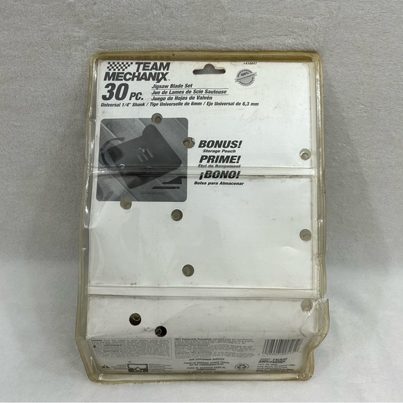 Team Mechanix 30pc Jigsaw Blade Tool Set Wood Metal #410847 BONUS Storage Pouch - Picture 7 of 8